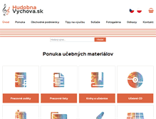 Tablet Screenshot of hudobnavychova.sk